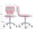 Lentz Upholstered 19'' Swivel Adjustable Height Novelty Chair, Faux Fur Kids Chair-1639972553