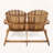 Classic Acacia Wood Adirondack Loveseat-1150133792