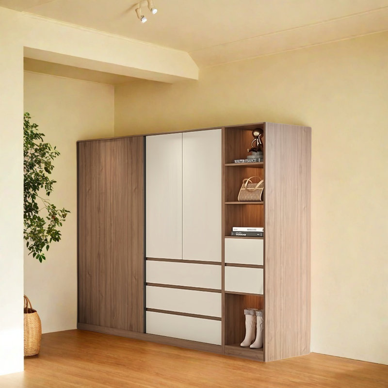 Petite garde-robe moderne et simple, H 78,74 po x l 62,99 po x P 23,62 po