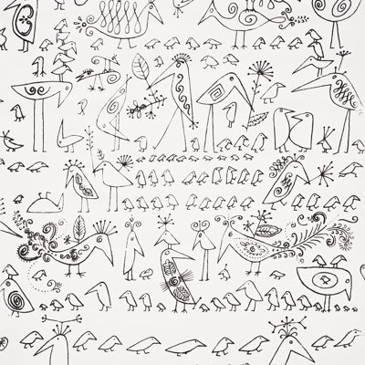 Papier peint aviaire