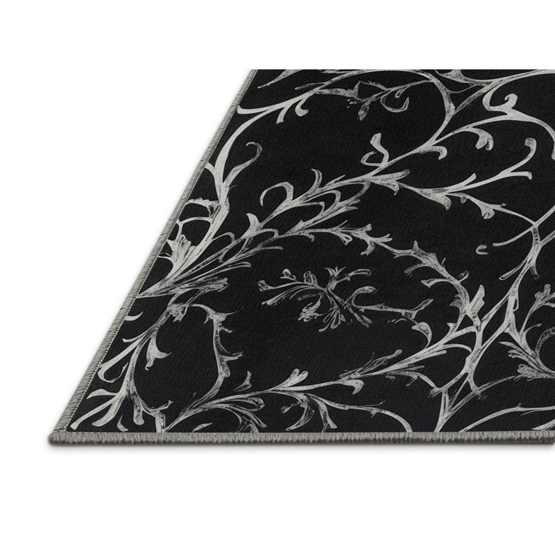 Smoky Petals Rug, Square 4'