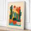 Desert Garden Mid-Century - Wrapped Canvas-29436401-29436402