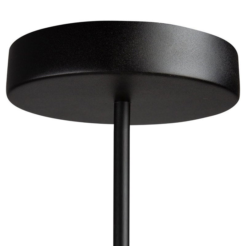 1 - Light Black LED Unique/Statement Pendant, 50.67" H x 20.9" W x 20.9" D