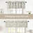 Julia Floral Leaves Lined Thermal Insulated Window Curtain Valance Linen Textured Blackout Valance-623661910