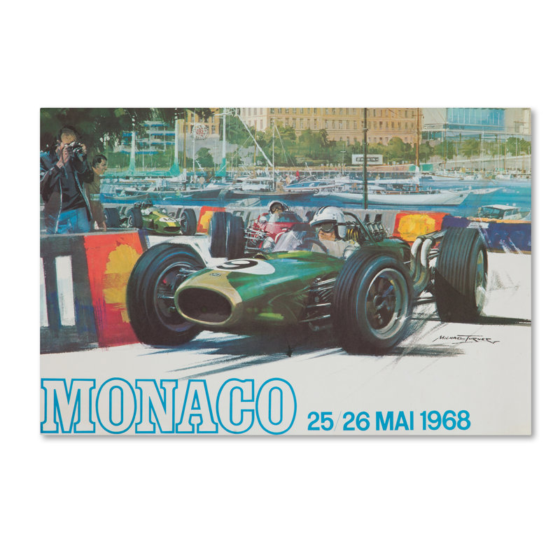 «Racecar 1» par Lantern Press, impression sur toile, H 22 po x l 32 po x P 2 po