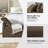 Aristides Modern 59.4" Wide Storage Bench with Two Pillows for Bedroom End of Bed King Size-98478653