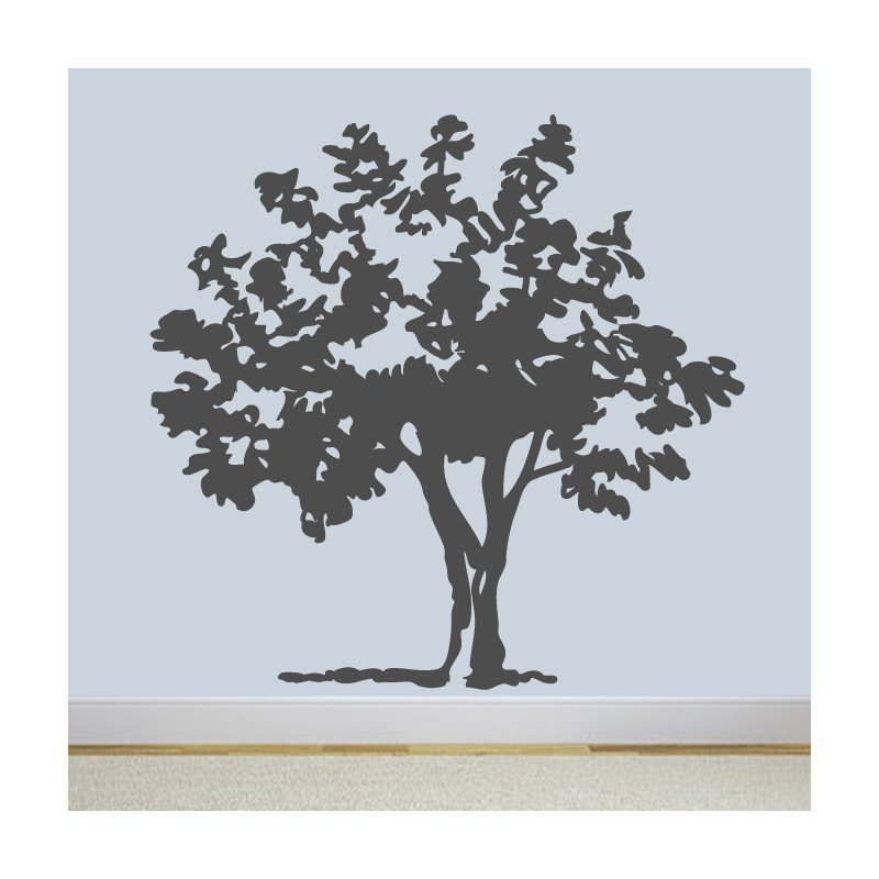 Décalcomanie murale arbre contes, Gris foncé