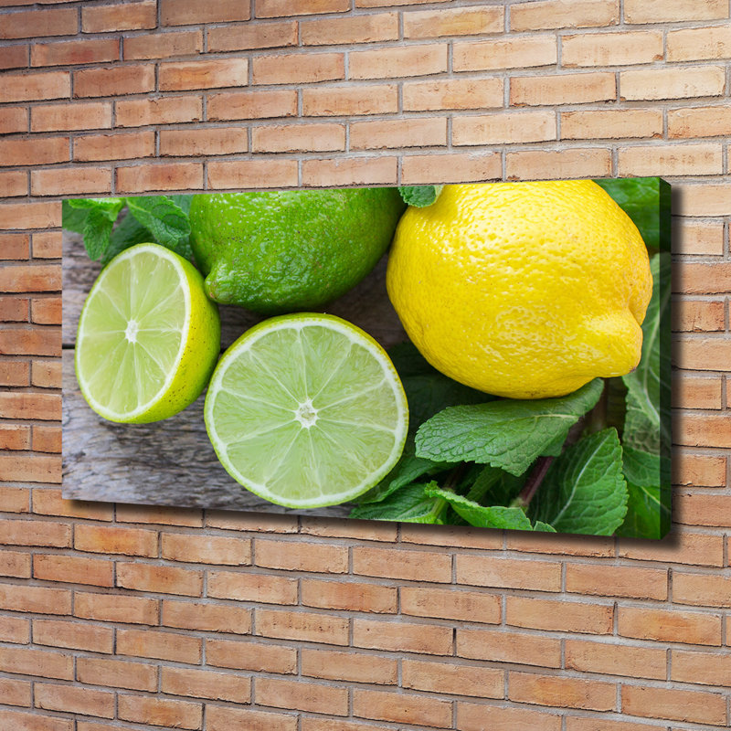 Lime And Lemon - Wrapped Canvas Print