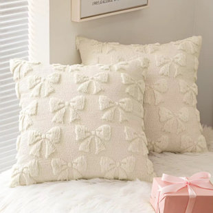 Spring Bow Pillow Cover
