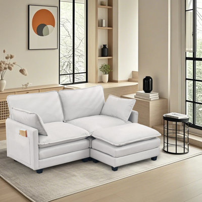 Canapé modulaire 3 pièces rembourré