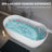 69" Matte White Freestanding Soaking Bathtub, Solid Surface, Excellent Thermal Retention, Comfortable Back Support Luxury Bathtub In White, Stone Resin Body, Long - Lasting Quality,