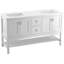 Marabou 60" Vanity With Quartz Countertop, Sink And Hardware Included-184721340