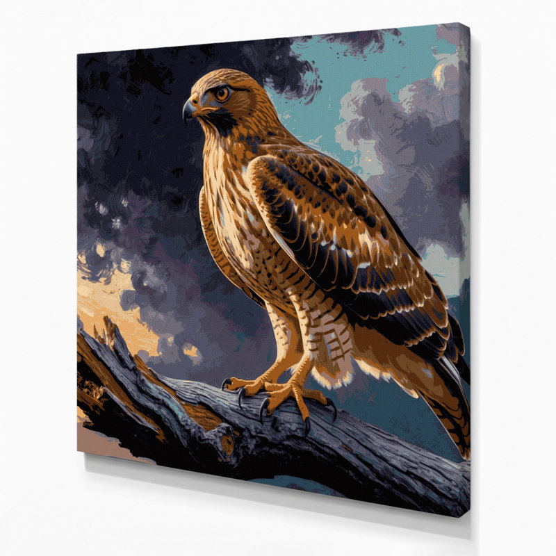 Art mural sur toile mauve, Birds Cooper, H 8 po x l 8 po