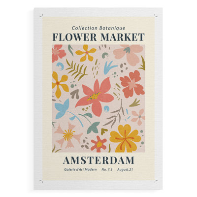 Vintage Floral Print CXXIX -Canvas Print Only - NOT FRAMED
