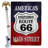 Double Sided 40'' H x 28'' W Polyester Independence Day Flag Set
