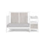 Lit de bébé et table à langer Connelly 4-en-1 blanc / gris Rockport-807380501