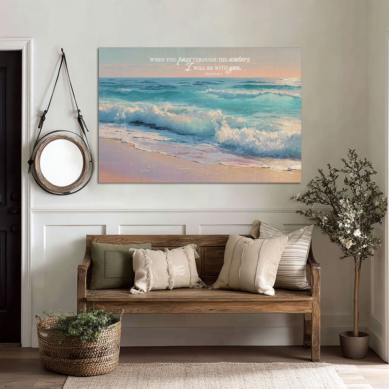 Art mural sur toile Safe Horizon - Décoration de salon, de chambre à coucher ou de bureau, L 48 po x H 32 po