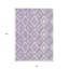 Tapis lavable intérieur / extérieur 8 pi x 10 pi lavande et ivoire