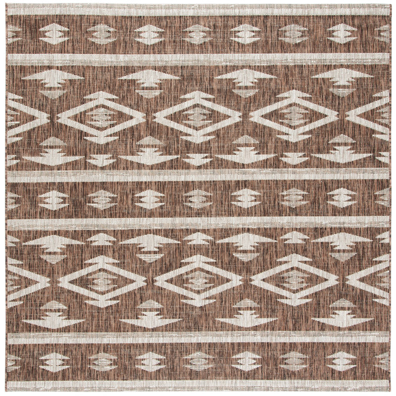 Amarien Southwestern Indoor/Outdoor Area Rug, Square 6'7"