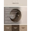 Tapis moelleux moelleux en Yin Yang Symbole minimaliste beige-1088871730