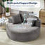Fauteuil demi-tonneau rembourré Addisin-594029237