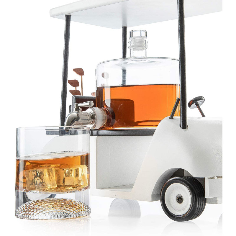 Ensemble de carafe à whisky 3 pièces Radhya