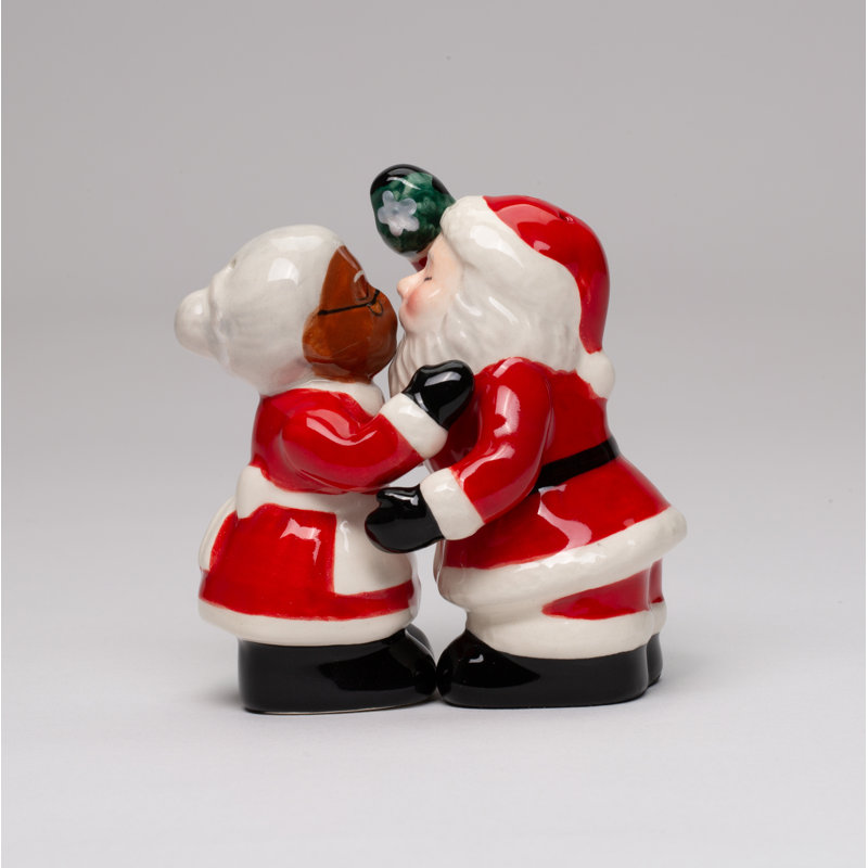Père Noël interracial et mère afro-américaine, sel et poivre