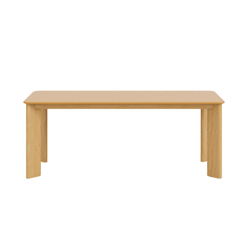 33.5"W×30"H Wood Dining Table Kitchen Table with 4 Legs, 30" H x 67" L x 33.5" W, Natural Wood