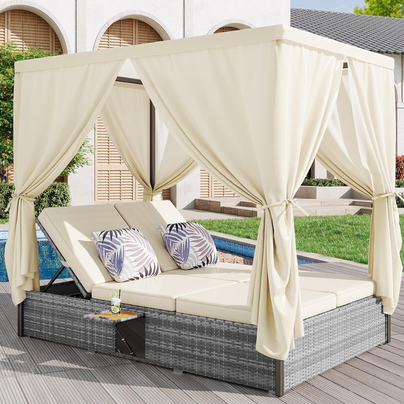 187cm Long Double Chaise with Cushions
