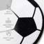 Tapis de jeu rond antidérapant à motif de ballon de soccer de 30 pouces - Tapis doux pour enfants et bébés