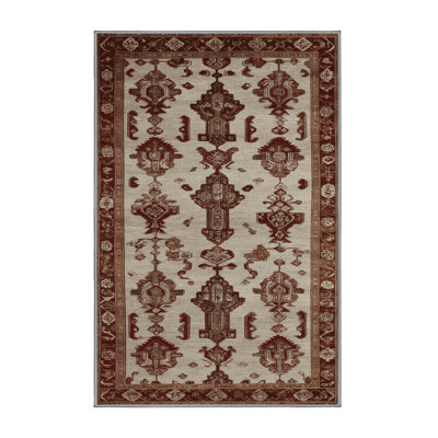 Machine Washable Art Deco Grey Area Rug