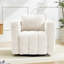 Fauteuil pivotant à dossier circulaire rembourré-7081192