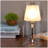 13" Tall Table Lamp, Industrial Hurricane Design