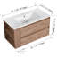 Meuble-lavabo mural 36 po avec lavabo en céramique-578729342
