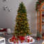 Lighted Artificial Fir Christmas Tree-711136856
