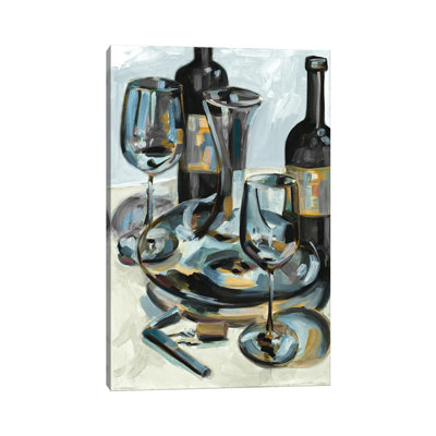 Wine with Dinner 1 Piece Wrapped Canvas Wall Art