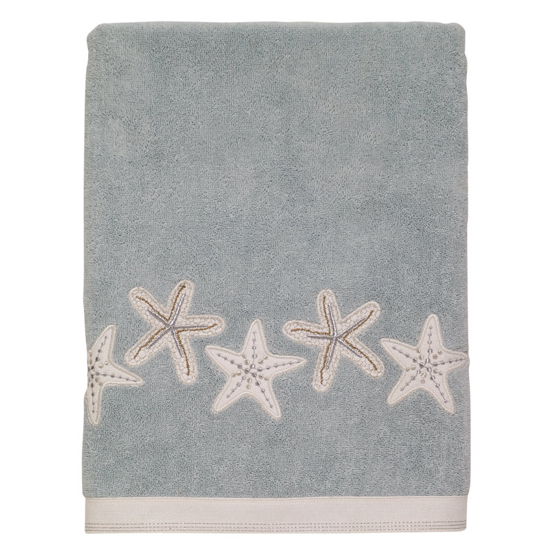 Sequin Shells 100% Cotton Waffle Bath Towel