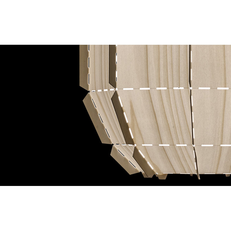 Stitches 1 - Light Pendant, E26/Medium (Standard), Ivory White