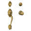 Brookshire Handleset with Single Cylinder Deadbolt and Georgian Door Knob and Rosette-722263967-722227414-722263164
