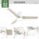 52" Brunner 3 - Blade Low Profile Ceiling Fan With LED Light Kit And Pull Chain