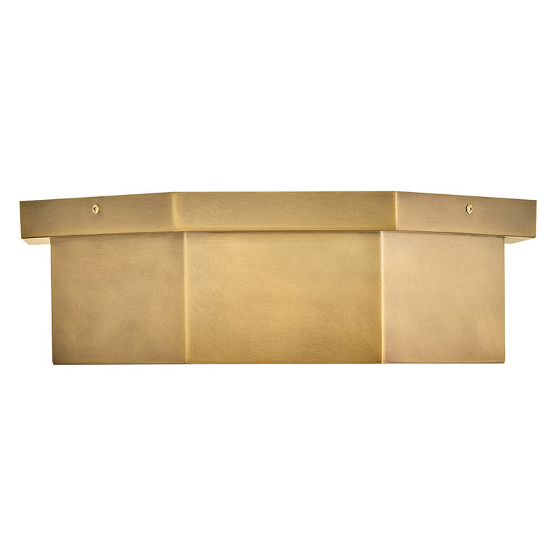 Facet 3 - Light Flush Mount, Heritage Brass