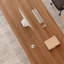 Bureaux en bois massif en L noyer-107526699-107526694