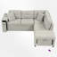 Canapé modulaire rembourré 4 pièces avec repose-pieds-102402904
