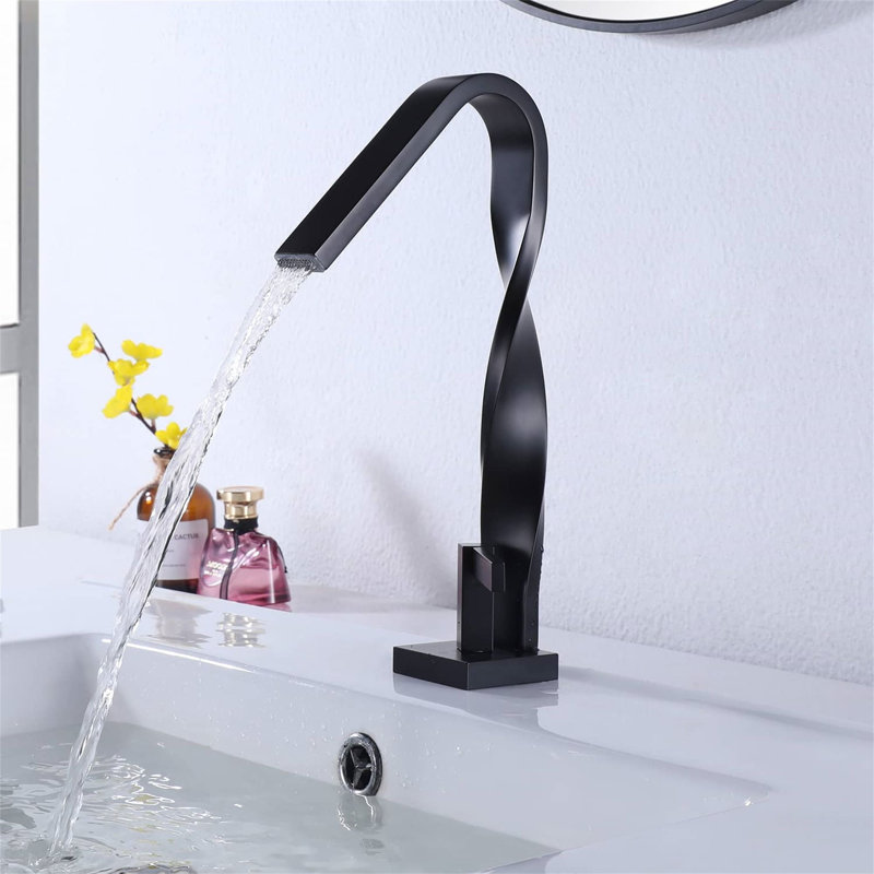 Single-handle Bathroom Faucet, Matte Black