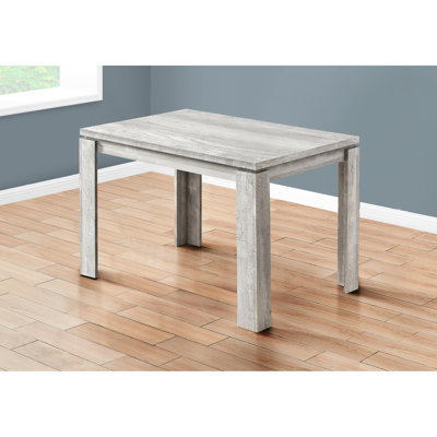 48" Rectangular Dining Table In Grey, Contemporary, Fits 4 Persons, Small Space Contemporary Style, 4, For Condos & Apartments