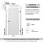 Porte pré-suspendue simple en bois manufacturé et vitré Avon 3 Lite DIY-FRIENDLY-93217034-92663448-92663452