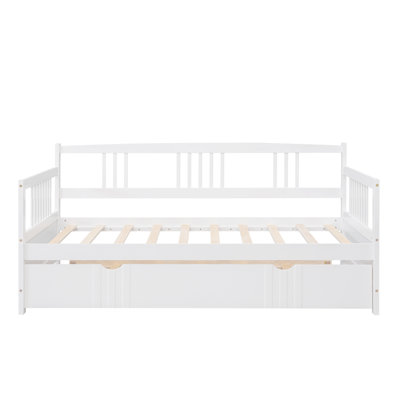 Daybed Wood Bed with Trundle