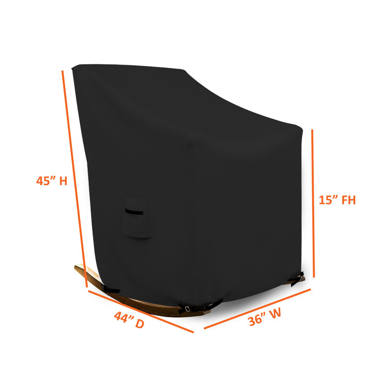 Outdoor Cover, Black, 114.3cm H x 91.4cm W x 111.8cm D