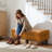 Faux Leather Ottoman Bench With Tufted Seat, Padded Upholstered Bench For Bedroom, Entryway, Dining Room-253473246