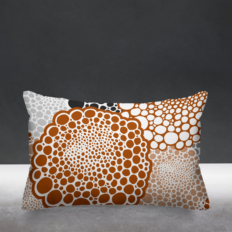 Coussin Bryony, Orange brûlé